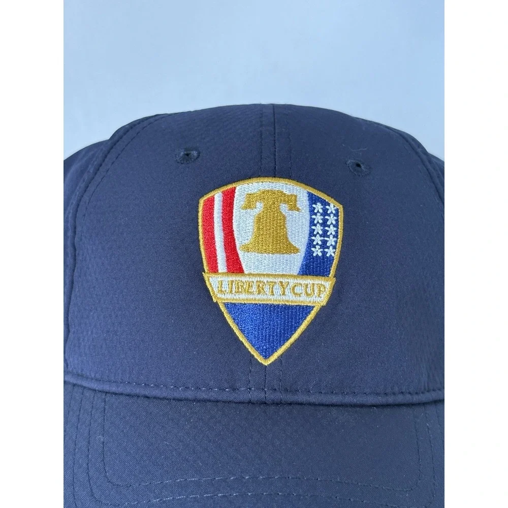 Under Armour Liberty Cup Hat Navy Blue Adjustable American Flag Golf Cap NEW